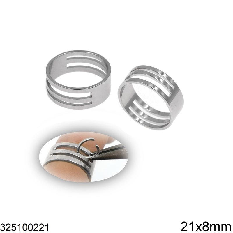 Εργαλείο-Δαχτυλίδι Ατσάλινο για Κρικάκια 21x8mm