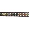 Korean Waxed Cord Bracelet with Semi Precious Stones 16cm