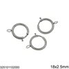 Stainless Steel Spring Ring Clasp 18x2.5mm