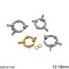 Stainless Steel Spring Ring Clasp 12-18mm with 2 "8" Rings