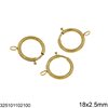 Stainless Steel Spring Ring Clasp 18x2.5mm