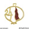 2024 New Years Lucky Charm Pomegranate 48.5x43.5mm