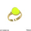 Stainless Steel Ring with Enamel 13mm