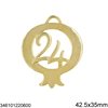 2024 New Years Lucky Charm Pomegranate 42.5x35mm