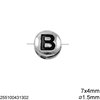 Casting Bead with Letter : Number 7x4mm with 1.5mm hole