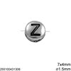 Casting Bead with Letter : Number 7x4mm with 1.5mm hole
