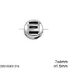 Casting Bead with Letter : Number 7x4mm with 1.5mm hole