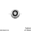 Casting Bead with Letter : Number 7x4mm with 1.5mm hole