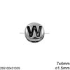 Casting Bead with Letter : Number 7x4mm with 1.5mm hole