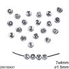 Casting Bead with Letter : Number 7x4mm with 1.5mm hole