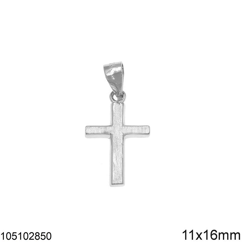 Silver 925 Pendant Cross 11x16mm