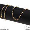 Silver 925 Singapore Diamond Cut Chain 2.5mm