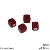 Glass Cube Bead 9mm