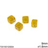 Glass Cube Bead 9mm