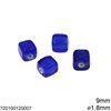 Glass Cube Bead 9mm