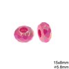 Plastic Rondelle Bead 15x8mm with Hole 5.8mm
