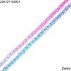 Glass Round Faceted Bead 2mm