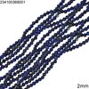Lapis Faceted Beads 2-2.5mm