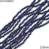 Lapis Faceted Beads 2-2.5mm