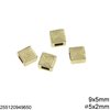 Casting Flat Square Bead with Meander 9x5mm