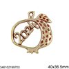 2024 New Years Lucky Charm Pomegranate 40x36.5mm