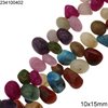 Semi Precious Stone Nugget Beads with Horizontal Hole 10x15mm