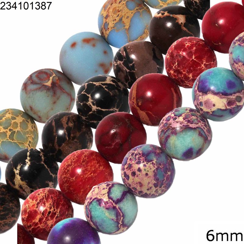 Jasper Round Beads 6mm