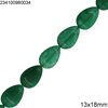 Jade Dyed Pearshape Beads 13x18mm