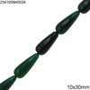 Jade Peashape Beads 10x30mm