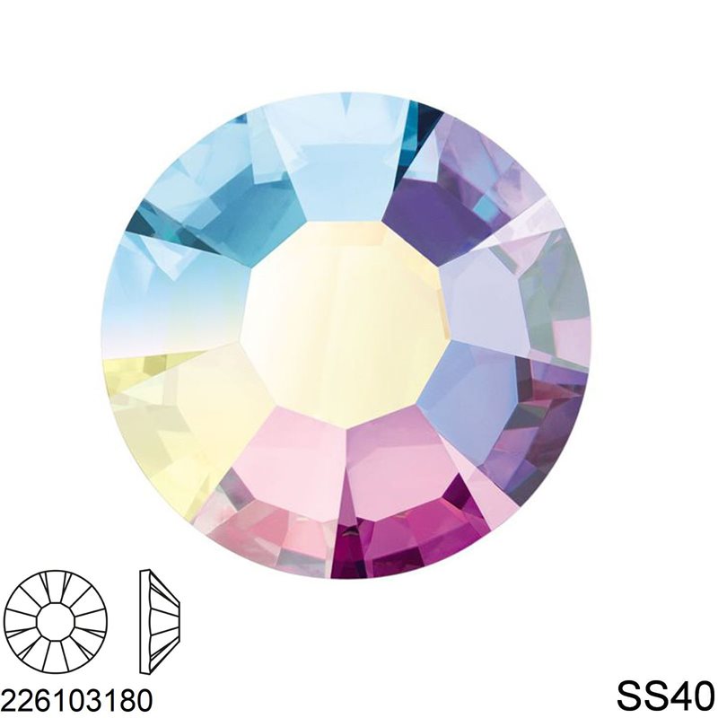 SS40 Rose MAXIMA Flat Backs Crystal AB Preciosa 43811618