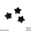 Casting Bead Star with Enamel 14mm and Hole 2mm