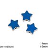 Casting Bead Star with Enamel 14mm and Hole 2mm