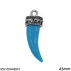 Tooth Pendant with Engraved Cap 45mm