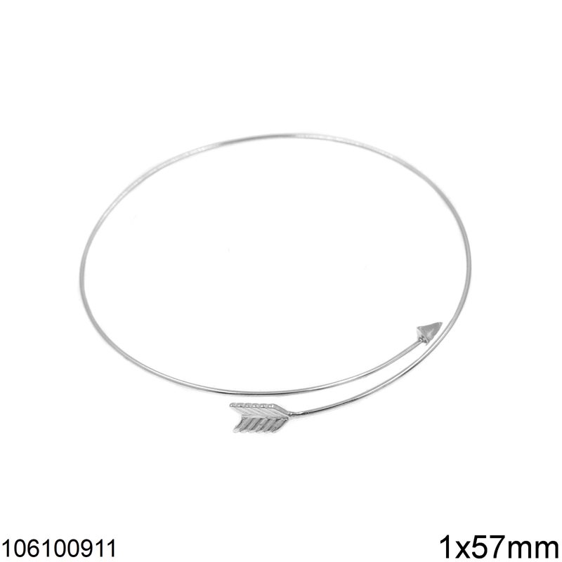 Silver 925 Bracelet with Arrow 1x57mm