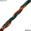 Jasper Rodelle Beads 4x4mm