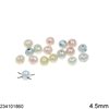 Freshwater Pearl Beads with 4 Holes 4.5mm (105 pcs)