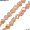 Glass Bead Faceted Disk 6mm