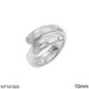 Δαχτυλίδι Ασημένιο 925 Σφυρλήλατο 10mm