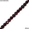 Semi Precious Stone Tube Faceted Beads 4mm