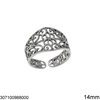 Stainless Steel Lacy Ring 14mm