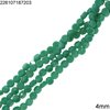 Glass Faceted Round Flat Bead 4mm