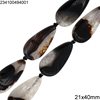 Druzy Agate Black Beads 14-40mm
