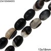 Druzy Agate Black Beads 14-40mm