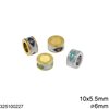 Ροδέλα Ατσάλινη Μάτια με Σμάλτο 10x5.5mm