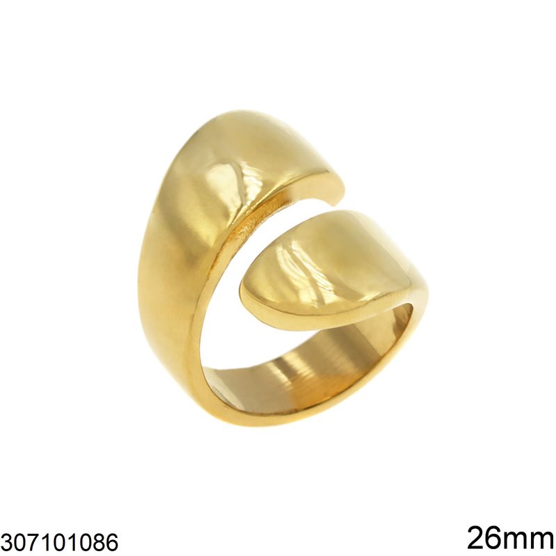 Stainless Steel Ring Spiral 26mm