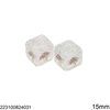 Plastic Cube Shamballa Bead 15mm 