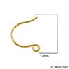 Silver 925 Earring Hook 28mm Thickness 0.8mm