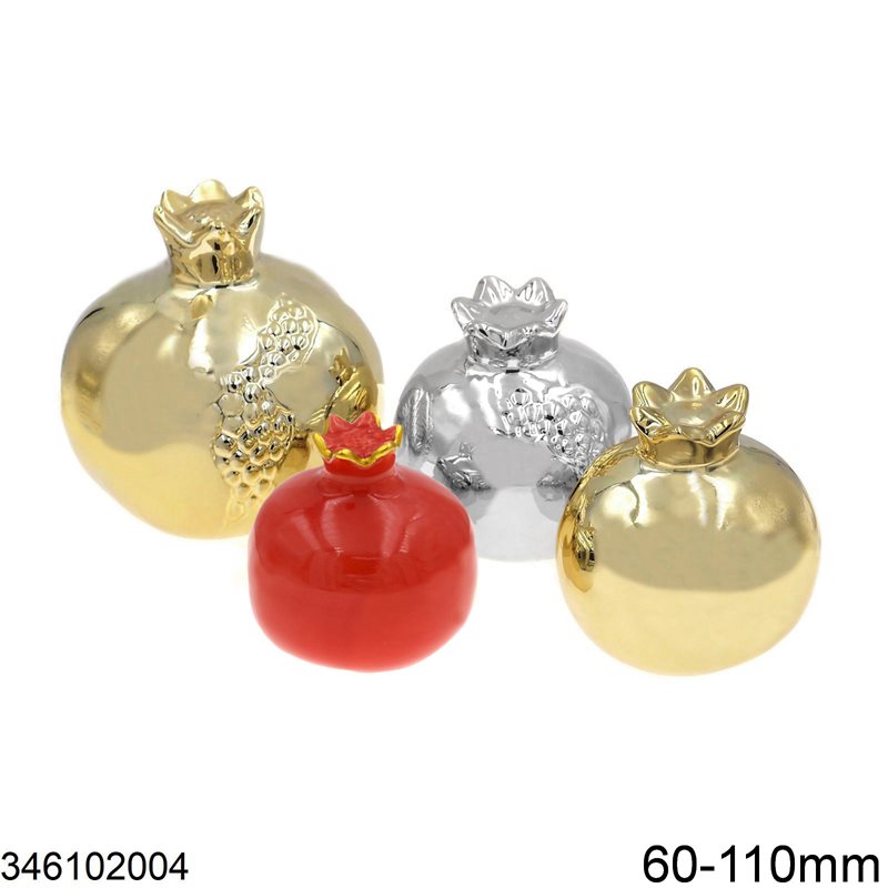 Decorative Ceramic Pomegranate 60-110mm