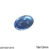 Glass Oval Cabochon Stone 18x13mm