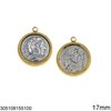 Stainless Steel Pendant Coin 17mm